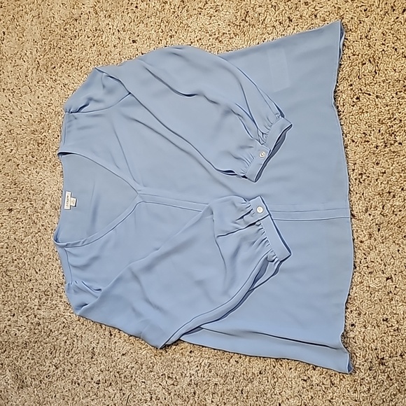 J. Crew blue blouse sz M - Picture 9 of 11